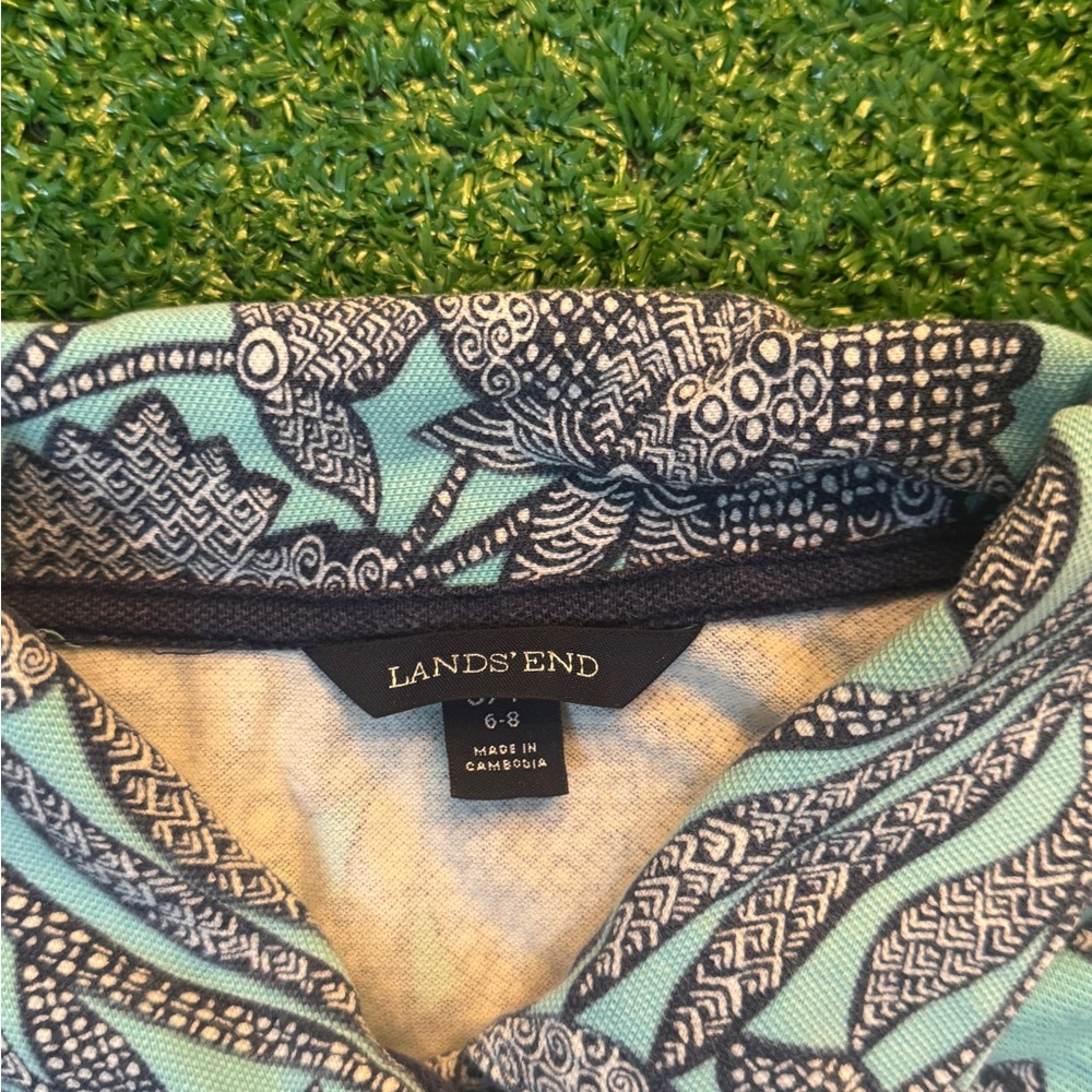 Lands End Floral Sleeveless Dress - Picture 4 of 5
